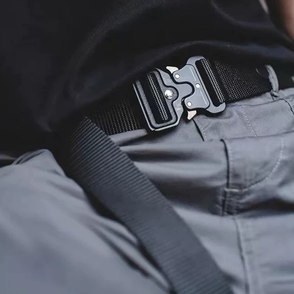 Metal Head Canvas Belt